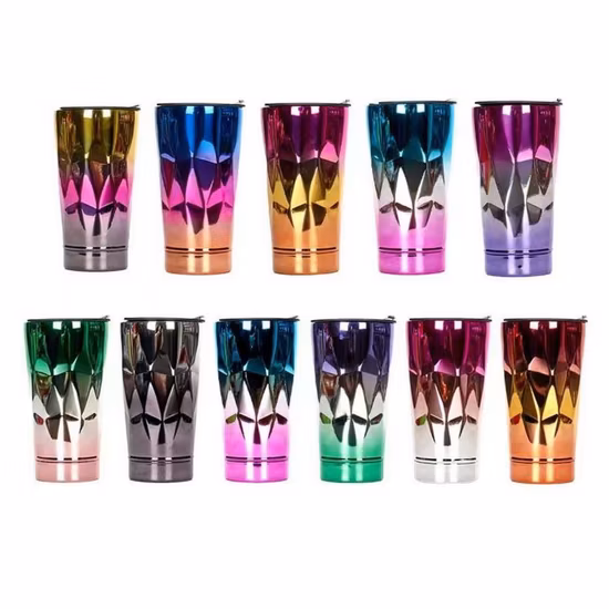 Garrafa de água em formato de cola com isolamento a vácuo de parede dupla personalizada de fábrica Garrafa de aço inoxidável esportiva