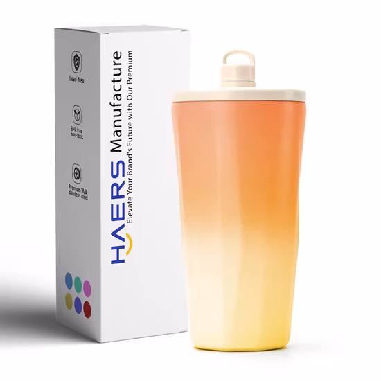 China atacado 350ml 16oz personalizado 304 aço inoxidável à prova de vazamentos isolado a vácuo caneca térmica de café para viagem